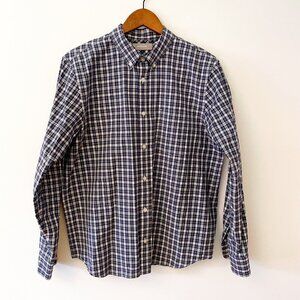 Everlane Men's Plaid Button Front Shirt, Size Large
